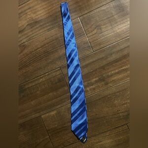 Donald trump Blue Striped Men's Tie